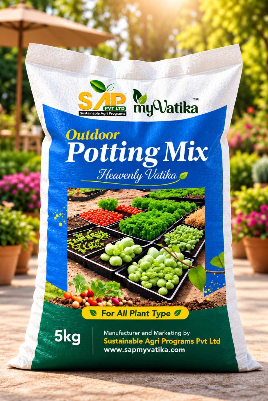 Outdoor Potting Mix for Plants – Ready-to-Use Garden Soil Mix - SAP My Vatika